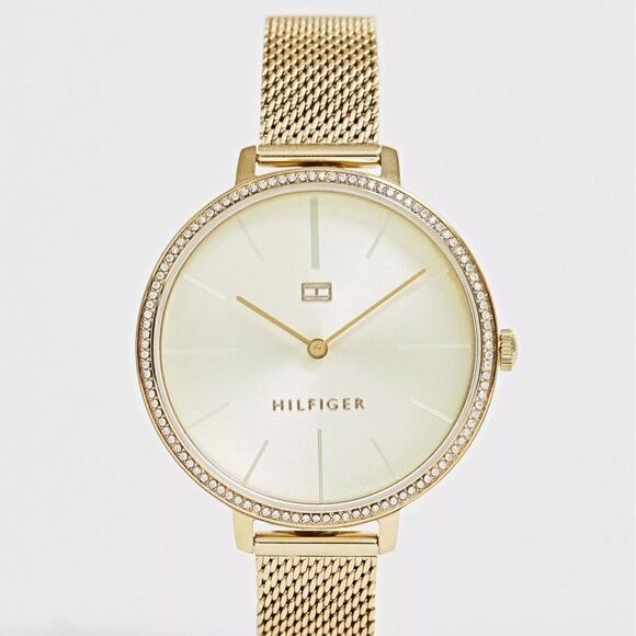 NWOB Tommy Hilfiger rose gold mesh strap watch - Picture 3 of 7